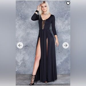 Vamp Split Maxi Dress